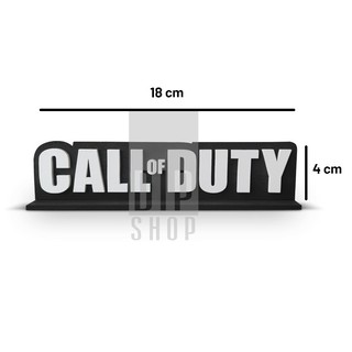 Letreiro Placa Gamer Símbolo Geek Logo Jogo Call Of Duty Cod War Zone WarZone Setup Gamer (4)