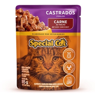 Sachê Special Cat 85gr - Caixa c/ 12un - Ração Úmida Gato - Sachê para Gato (8)