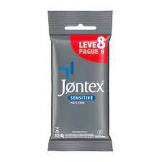 Preservativo Jontex Sensitive Leve 8 Pague 6 - Lubrificado