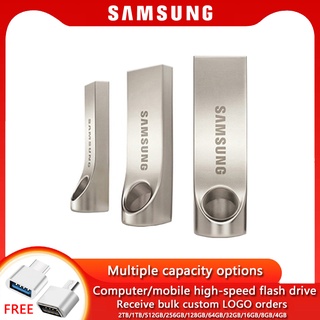 Samsung Criativo De Metal Flash Driver 4GB Gb 32 16 8GB 64GB 128GB 256GB 512GB 1TB 2TB USB3.0 Drive