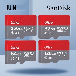 Cartão De Memória Sandisk Sd Tf Carrinho O Microsd Ultra A1 Classe 10 64gb / 128gb / 256gb / 512gb (1)