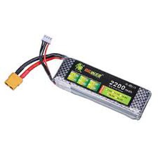 Bateria Lipo - 7.4v - 2s - 2200mah - 30c/60c - Xt60 automodelo traxxas aeromodelo / receptor / CDI IGINICAO DLE (1)