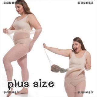 < Gg + Stock > Meia-Calça Feminina Sexy Plus Size Transparente Para Gestantes