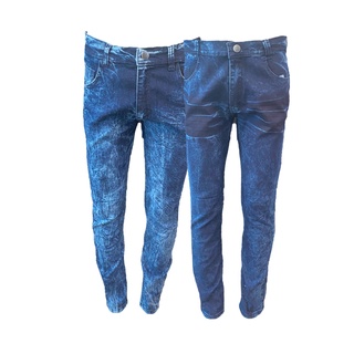 KIT 2 Calça Jeans Masculina Slim Original Elastano Lycra manchado