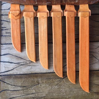 Bainha facão em couro legitimo 10-12-14-16-18-20-22 polegadas bianch caça pesca