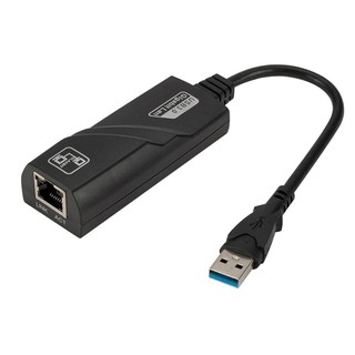 Adaptador Ethernet USB 3.0 Gigabit 1000 Mbps Rede Cabeada RJ45 Internet 10/100/1000 - Computador PC Desktop Notebook Chromebook Mi Box Mibox