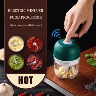 Mini Processador Triturador Sem Fio Elétrico 250ML De Alimentos Para Legumes Alho (2)