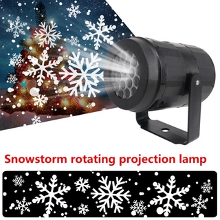 Projetor De Luzes LED De Projeção De Paisagem Em Flocos De Neve