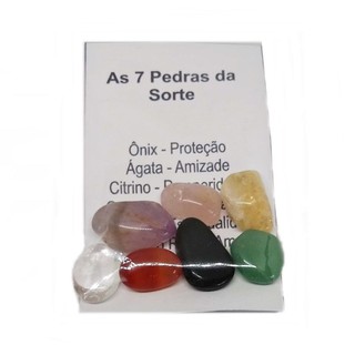 kit As 7 Pedras da Sorte Energéticas Amuleto de Bolso (1)
