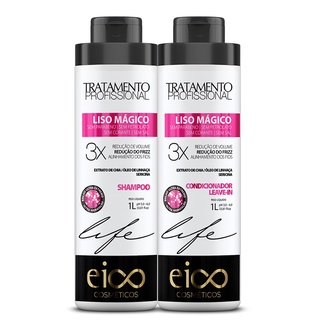 Kit Eico Liso Mágico Shampoo 1l + Condicionador 1l (1)