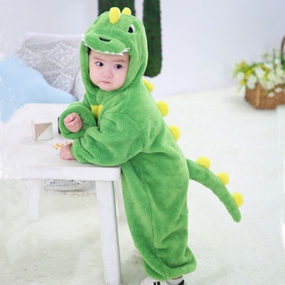 Roupas De Bebê Da Menina Do Menino Romper Macacão Recém-Nascido Pikachu Dinossauro Infantil Inverno Macio Ropa Bebe (3)
