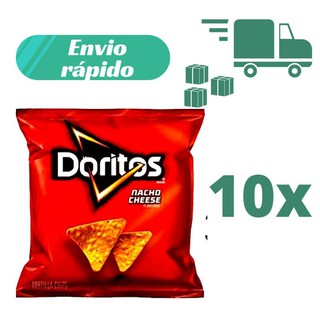 Kit 10 Doritos Queijo Nacho - embalagem de 22g (pacotinho) - Salgadinho / Biscoito Elma Chips