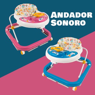 Andador Infantil Para Bebê Educativo Musical Sonoro C/ Brinquedos Tutti Baby