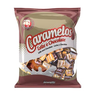 BALA CARAMELO CHOCOLATE COM LEITE 600 GRS - SIMONETTO