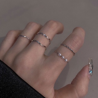 Conjunto de anéis femininos de estilo simples