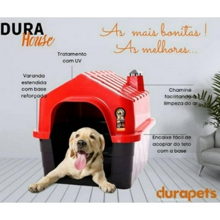 Casa Para Cachorro Casinha Cães e Gatos Plástico N°2 Com Brinde Durapets (4)