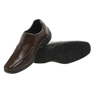 Kit 02 Sapatos Social Masculino Couro Legítimo Antiestress Confortável 5030 Café/5080 Preto