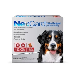Nexgard 25 a 50kg ( Original) Antipulgas E Anticarrapato 1 Comprimido (ANTICARRAPATO / ANTIPULGAS)