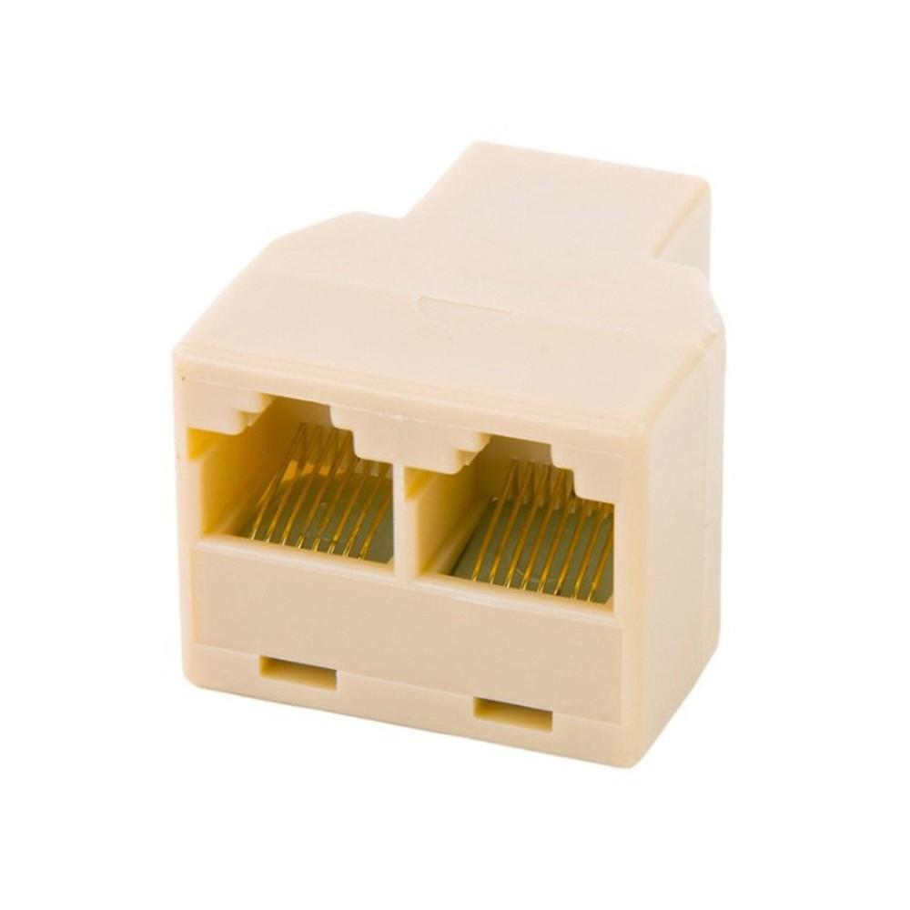 Mini 1 Para 2 Lan Ethernet Cabo De Rede Splitter Extender Plug Adapter Connector | MINI 1 to 2 LAN ethernet Network Cable Splitter Extender Plug adapter connector (5)
