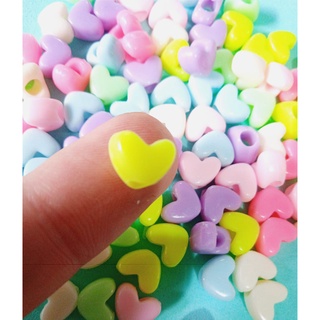 Miçanga Corações Coloridos Candy Colors - 70 unidades - Strap / Bijuteria / Artesanato (2)