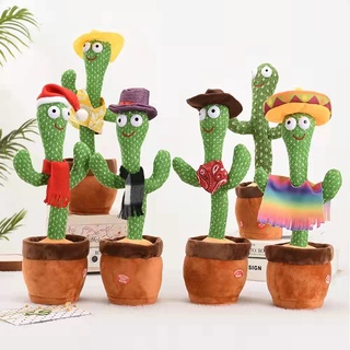 Cacto dançante interativo com voz Decoração Brinquedo falante dancing cactus (1)