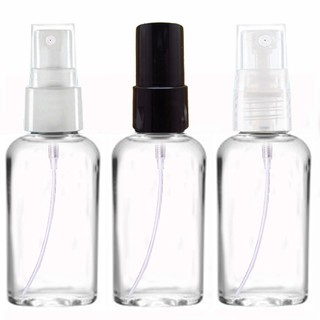50 Frascos Pet 60 Ml Oval Válvula Spray para perfumes álcool líquido