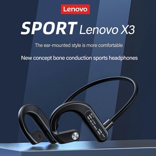 Lenovo X3 Bone Auscultadores desportivos de condução óssea Wireless Fones de ouvido à prova d'água viva-voz estéreo