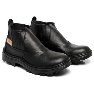 Kit 2 pares de botina masculina segurança coturno couro legítimo bota cano baixo trabalho (3)