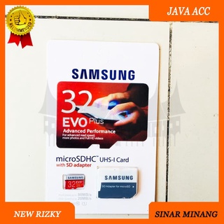 Cartão De Memória Micro SD Samsung 32GB EVO Plus Classe 10 + Adaptador Grátis