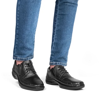 Sapato Social Masculino Couro Legítimo Comfort Antistress (4)
