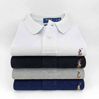 Nova blusa polo de golfe bordada masculina Ralph Laurens camisa de manga curta justa masculina