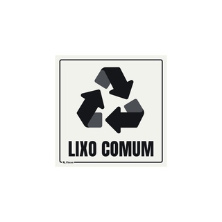Adesivo Lixo Comum 15x15 cm