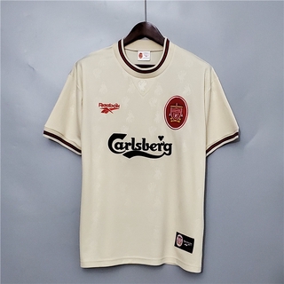 Camiseta Masculina Liverpool 1996-1997 Camisa De Futebol Retrô/Uniforme De Time/Qualidade/AAA
