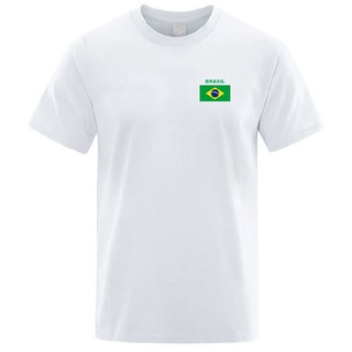 Camiseta 100% algodão Bandeira Brasil Uniforme Passeio
