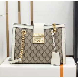 (Pedido original) 100% autêntico Gucci/GG498156 Cadeado série tote bag/chain bag handbag