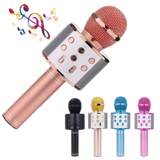Microfone Com Bluetooth (Sem Fio) Portátil com Alto-Falante para Karaokê/KTV Player /Microfone 2 Unidades Sem Bluetooth