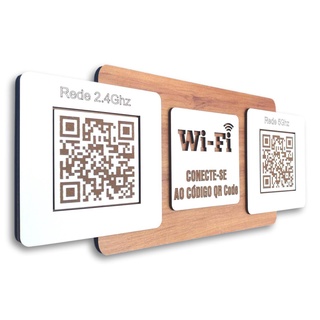 Placa De Sinalização | Uso de Wi-Fi - QR Code (1)