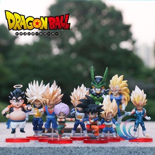 8 ~ 12cm Ornamentos De Brinquedo Boneca Figura Dragon Ball Goku/Vegeta (1)