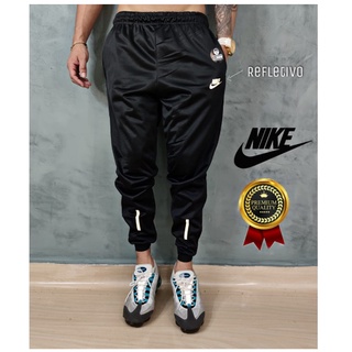 Calça Nike Masculina Com Bolso Promoção Jogger Envio Imediato Preta Logo Refletivo (3)