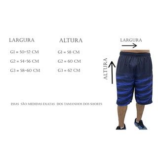 kit 03 shorts plus size masculino g1 g2 g3 estampados sublimados academia esportes (9)