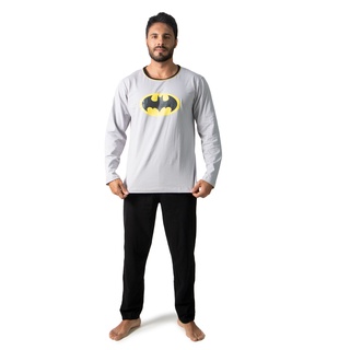 Pijama Batman Longo Masculino Adulto RLC MODASS