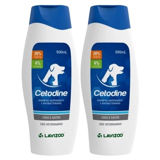 kit 2 Cetodine Shampoo Antifúngico Dermatológico Clorexidine