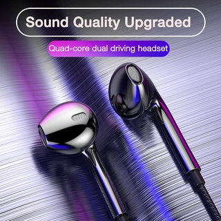 Fone De Ouvido Quad-Core Com Fio / Intra-Auricular Esportivo 3.5mm / Bass / Fone De Ouvido Estéreo Fio / Microfone / Música Para Android