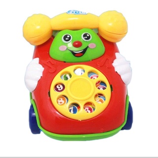 Brinquedo Telefone Infantil Musical Carrinho A Corda Som
