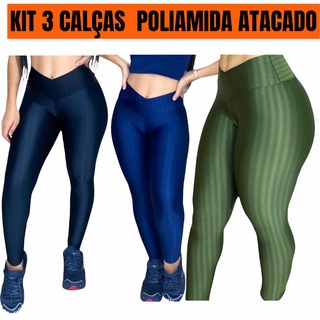 Kit 3 Calças Legging Leg Fitness 3d Cirrê Academia Premium (1)