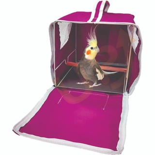 Bolsa Caixa Maleta de Transporte Passeio c/ poleiro - Calopsita, Agapornes, aves passaros diversos e roedores (5)