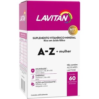 Lavitan AZ Mulher Rosa com 60 Comprimidos Vitamina CIMED