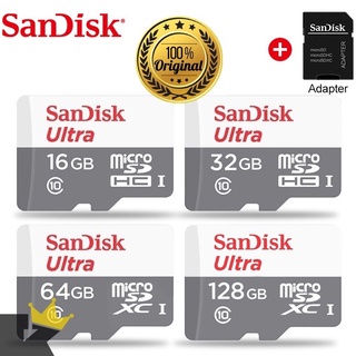 Cartão de Memoria 100% Original 16gb 32gb 64gb 128gb Sandisk Micro Sd Ultra Classe 10 100mbs Lacrado