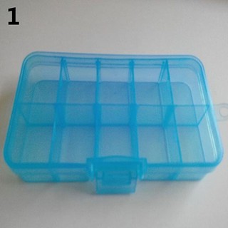 10 Slots De Plástico Ajustável Caixa De Armazenamento De Jóias Pill Beads Titular Caso Organizador (5)