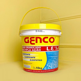 Cloro Genco 3em1 balde cloro 10 Kg - Produtos para piscina - Piscina - Cloro - Tratamento de água